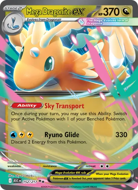 Mega Dragonite ex [Sky Transport | Ryuno Glide]
