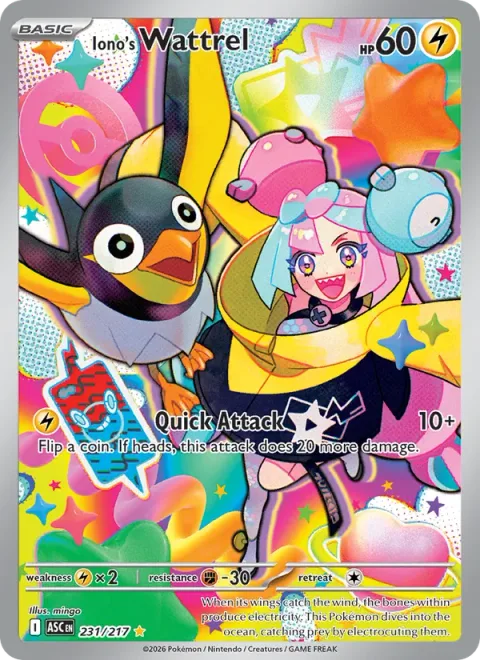 Iono's Wattrel [Quick Attack]