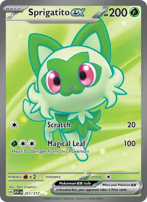 Sprigatito ex [Scratch | Magical Leaf]