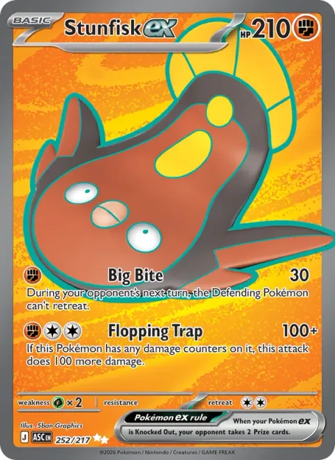 Stunfisk ex [Big Bite | Flopping Trap]