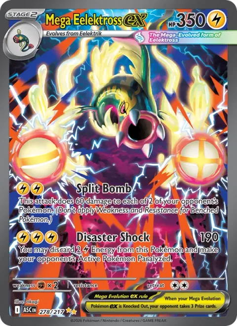 Mega Eelektross ex [Split Bomb | Disaster Shock]