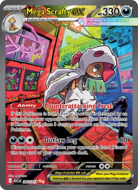 Mega Scrafty ex [Counterattacking Crest | Outlaw Leg]