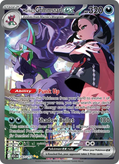 Marnie's Grimmsnarl ex [Punk Up | Shadow Bullet]