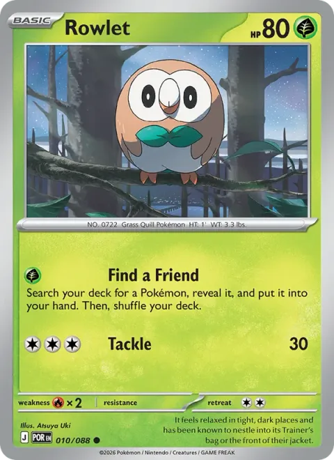 Rowlet [Find a Friend | Tackle]