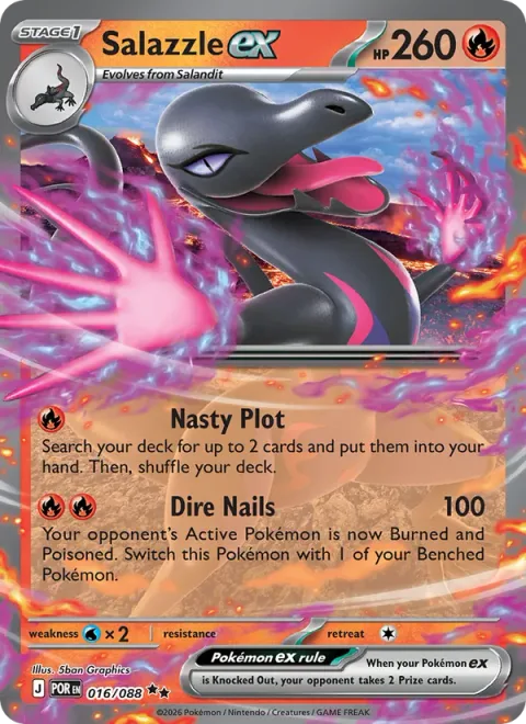 Salazzle ex [Nasty Plot | Dire Nails]