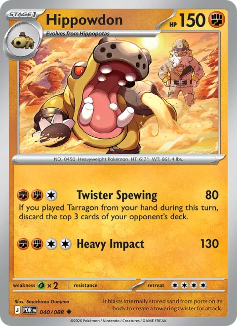 Hippowdon [Twister Spewing | Heavy Impact]