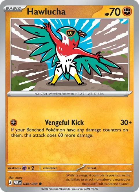Hawlucha [Vengeful Kick]