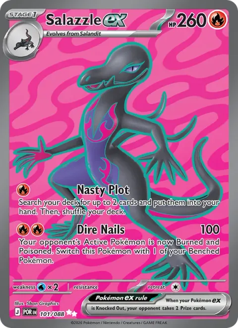 Salazzle ex [Nasty Plot | Dire Nails]