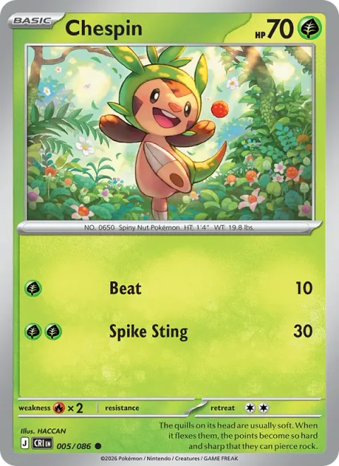 Chespin [Beat | Spike Sting]