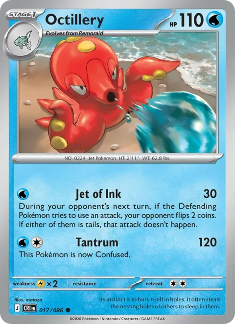 Octillery [Jet of Ink | Tantrum]