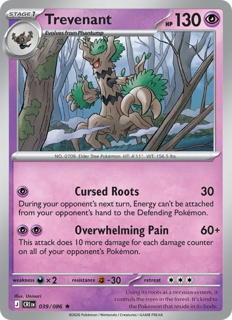 Trevenant [Cursed Roots | Overwhelming Pain]