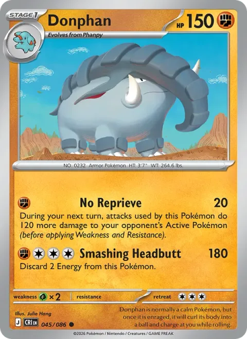 Donphan [No Reprieve | Smashing Headbutt]