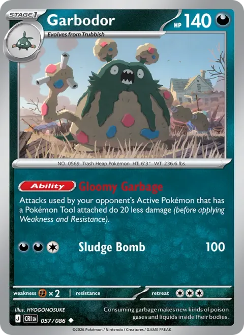 Garbodor [Gloomy Garbage | Sludge Bomb]
