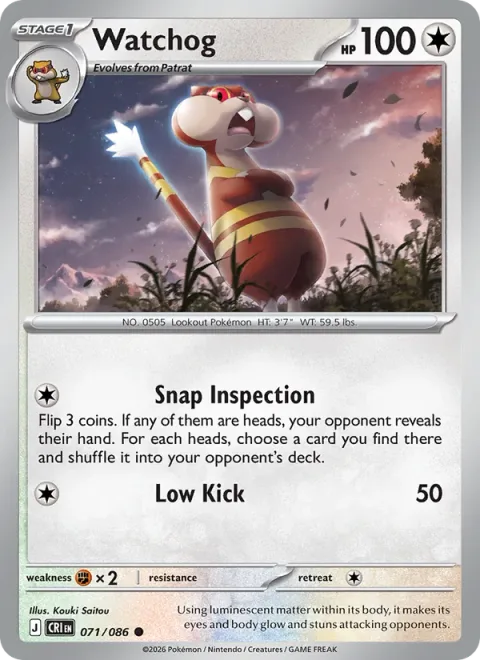 Watchog [Snap Inspection | Low Kick]