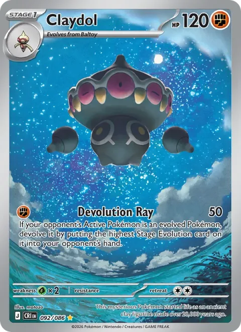 Claydol [Devolution Ray]