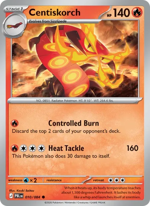 Centiskorch [Controlled Burn | Heat Tackle]