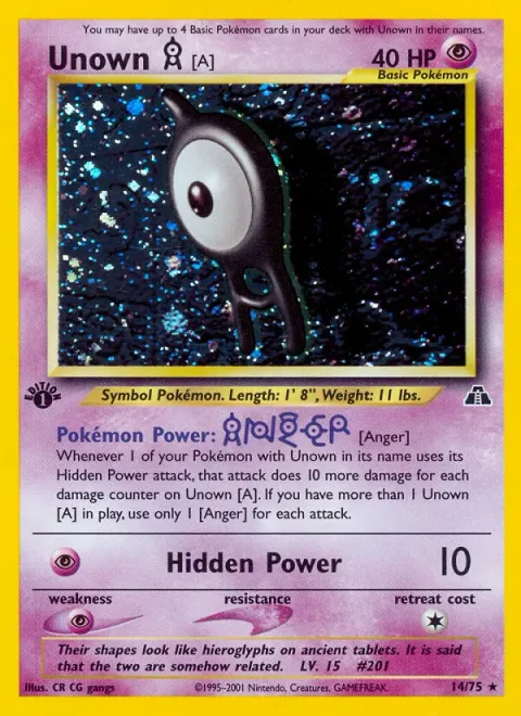 Unown [A] [Anger | Hidden Power]
