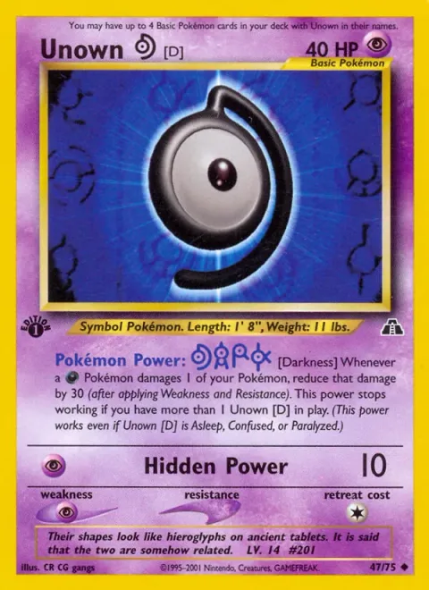 Unown [D] [Darkness | Hidden Power]