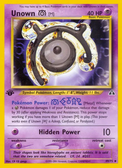 Unown [M] [Metal | Hidden Power]