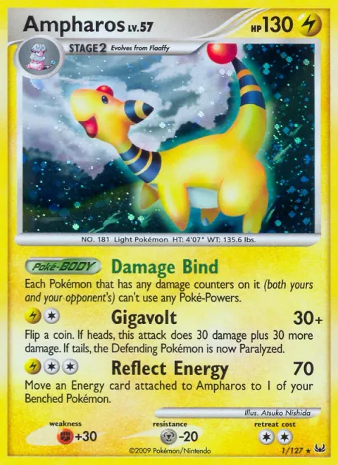 Ampharos Lv.57 [Damage Bind | Gigavolt | Reflect Energy]