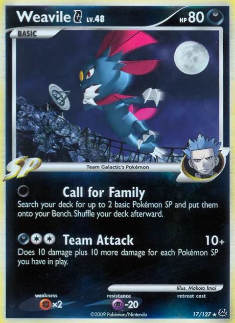 Weavile [G] Lv.48 [Call for Family | Team Attack]