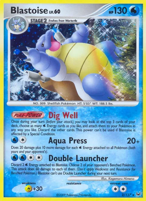 Blastoise Lv.60 [Dig Well | Aqua Press | Double Launcher]