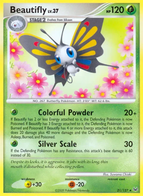 Beautifly Lv.37 [Colorful Powder | Silver Scale]