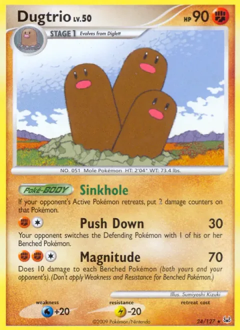Dugtrio Lv.50 [Sinkhole | Push Down | Magnitude]