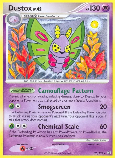 Dustox Lv.42 [Camouflage | Smogscreen | Chemical Scale]