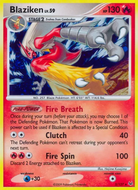 Blaziken Lv.59 [Fire Breath | Clutch | Fire Spin]