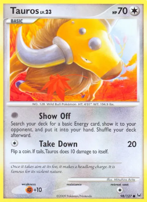 Tauros Lv.23 [Show Off | Take Down]