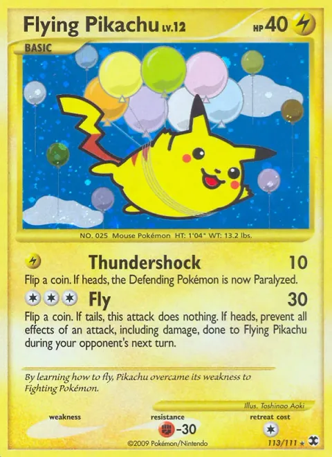 Flying Pikachu Lv.12 [Thundershock | Fly]
