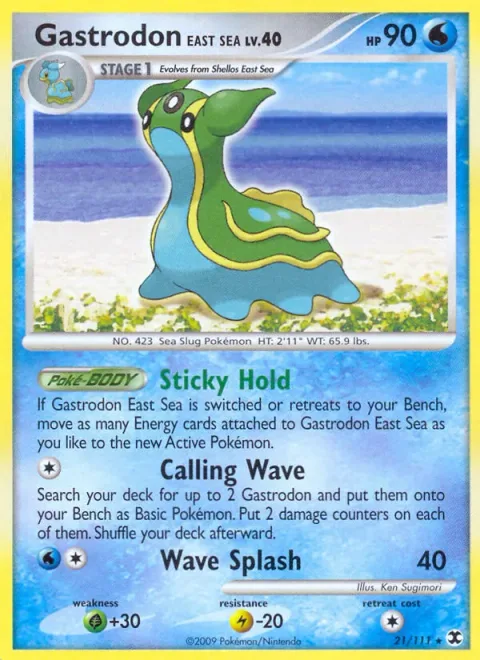 Gastrodon East Sea Lv.40 [Sticky Hold | Calling Wave | Wave Splash]