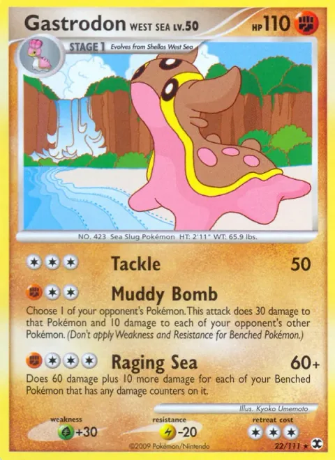 Gastrodon West Sea Lv.50 [Tackle | Muddy Bomb | Raging Sea]