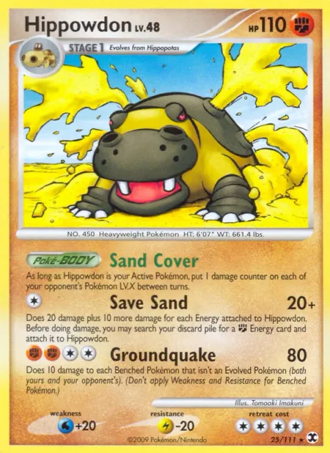 Hippowdon Lv.48 [Sand Cover | Save Sand | Groundquake]