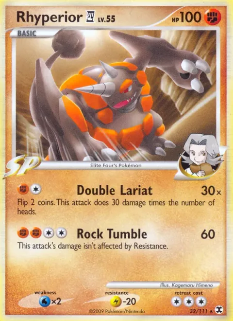 Rhyperior [4] Lv. 55 [Double Lariat | Rock Tumble]
