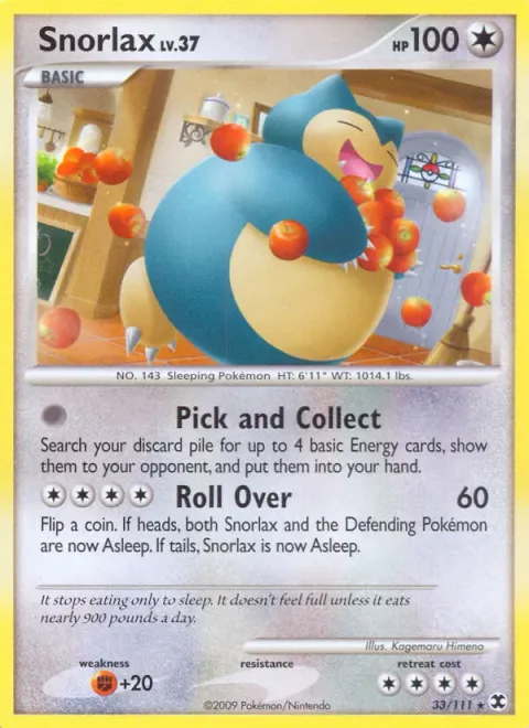 Snorlax Lv.37 [Pick and Collect | Roll Over]