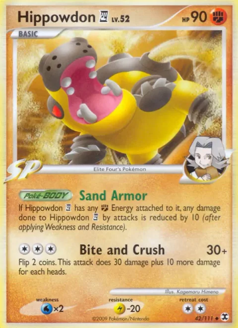 Hippowdon [4] Lv.52 [Sand Armor | Bite and Crush]