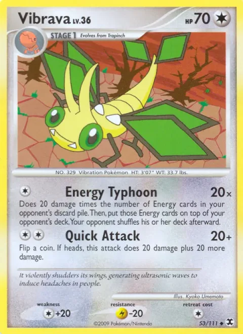 Vibrava Lv.36 [Energy Typhoon | Quick Attack]