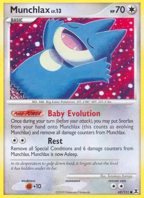 Munchlax Lv.13 [Baby Evolution | Rest]