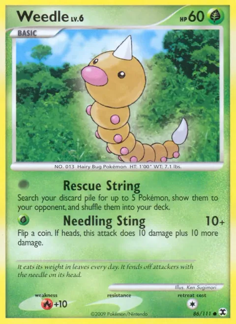 Weedle Lv.6 [Rescue String | Needling Sting]