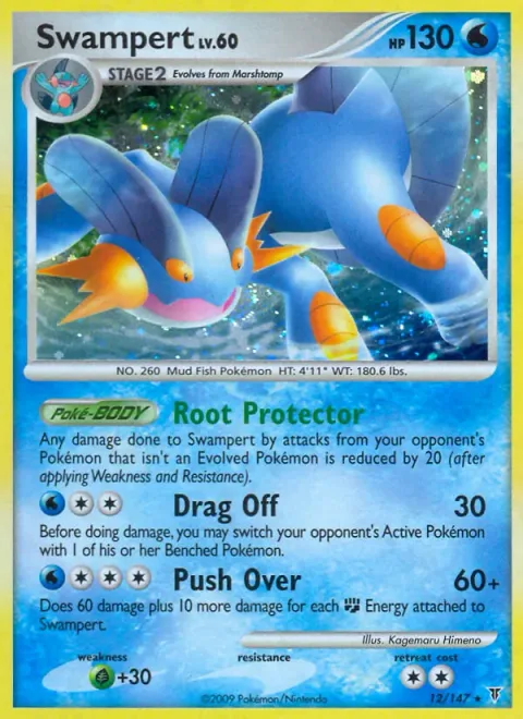 Swampert Lv.60 [Root Protector | Drag Off | Push Over]