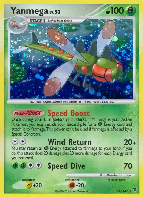 Yanmega Lv.53 [Speed Boost | Wind Return | Speed Dive]