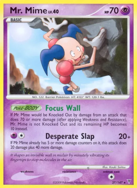 Mr. Mime Lv.40 [Focus Wall | Desperate Slap]