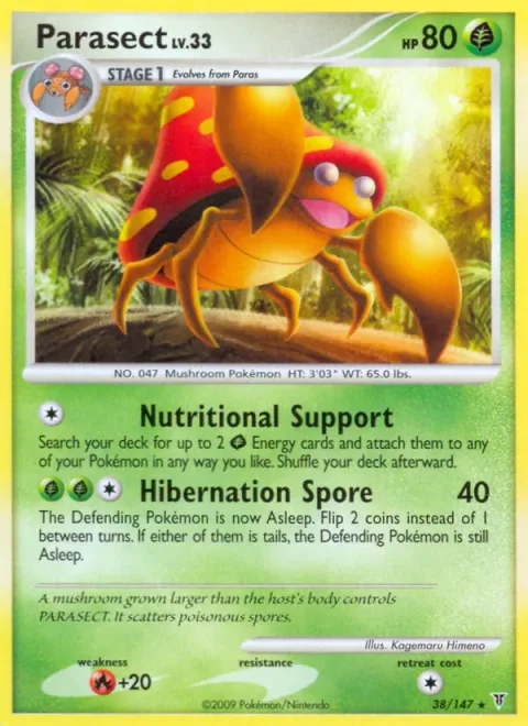Parasect Lv.33 [Nutritional Support | Hibernation Spore]