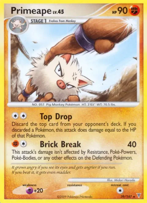 Primeape Lv.45 [Top Drop | Brick Break]