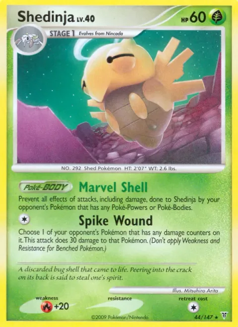 Shedinja Lv.40 [Marvel Shell | Spike Wound]