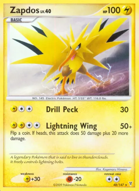Zapdos Lv.40 [Drill Peck | Lightning Wind]