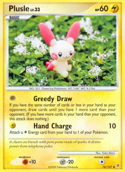 Plusle Lv.33 [Greedy Draw | Hand Charge]