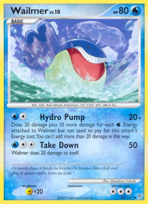 Wailmer Lv.10 [Hydro Pump | Take Down]